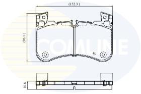 COMLINE CBP02840 - PASTILLAS DE FRENO COMLINE