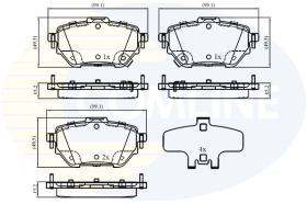 COMLINE CBP33073 - PASTILLAS DE FRENO COMLINE