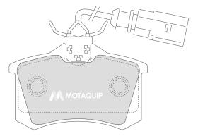 MOTAQUIP LVXL1097 - PASTILLAS DE FRENO MOTAQUIP