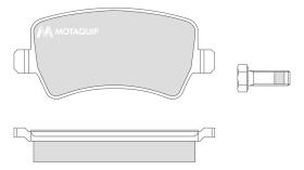 MOTAQUIP LVXL1356 - PASTILLAS DE FRENO