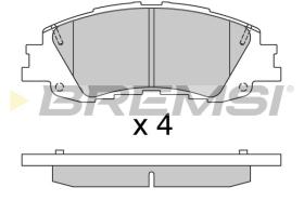 BREMSI BP3946 - JGO.PASTILLAS DE FRENO TOYOTA YARIS 20'