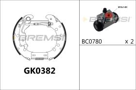 BREMSI GK0382 - KIT PREM. GANASCE - FAST SHOES KIT