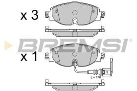 BREMSI BP3516CE - PASTILLAS DE FRENO "CERAMIC" VW, AUDI, SKODA, SEAT