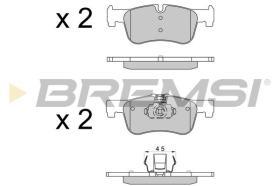 BREMSI BP3520CE - PASTILLAS DE FRENO "CERAMIC" BMW, AUDI