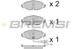 BREMSI BP3782CE - PASTILLAS DE FRENO "CERAMIC" VW, AUDI, SEAT, SKODA, CUPRA