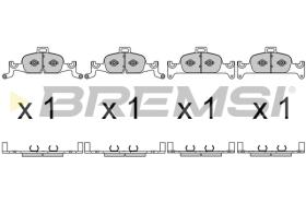 BREMSI BP3719CE - PASTILLAS DE FRENO 'CERAMIC' AUDI