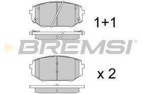 BREMSI BP3990 - PASTILLAS DE FRENO HYUNDAI, KIA