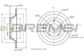 BREMSI CD8006S - DISCOS DE FRENO SSANGYONG