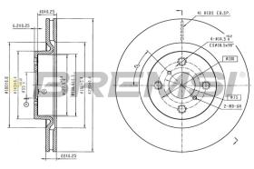 BREMSI CD8851V - DISCOS DE FRENO TOYOTA