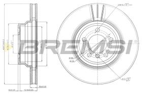 BREMSI CD7245V - DISCOS DE FRENOS BMW