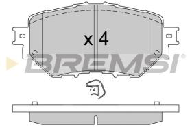 BREMSI BP4002 - PASTILLAS DE FRENO MAZDA