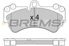 BREMSI BP3098CE - PASTILLAS DE FRENO 'CERAMIC' PORSCHE