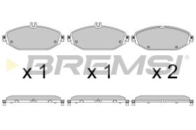 BREMSI BP3641CE - PASTILLAS DE FRENO 'CERAMIC' MERCEDES-BENZ