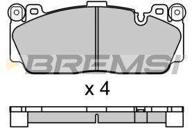 BREMSI BP3691CE - PASTILLAS DE FRENO 'CERAMIC' BMW