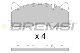 BREMSI BP3781CE - PASTILLAS DE FRENO 'CERAMIC' MERCEDES-BENZ