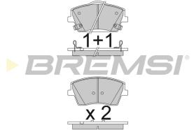 BREMSI BP3834CE - PASTILLAS DE FRENO 'CERAMIC' VOLVO, LYNK & CO