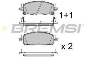 BREMSI BP3976CE - PASTILLAS DE FRENO 'CERAMIC' NISSAN