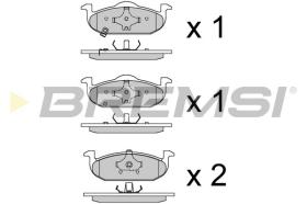 BREMSI BP4009 - PASTILLAS DE FRENO MG3
