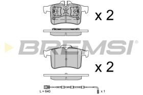 BREMSI BP4015CE - PASTILLAS DE FRENO 'CERAMIC' JAGUAR XK 2