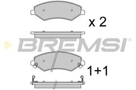 BREMSI BP4019 - PASTILLAS DE FRENO DR