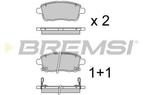 BREMSI BP4022 - PASTILLAS DE FRENO DR