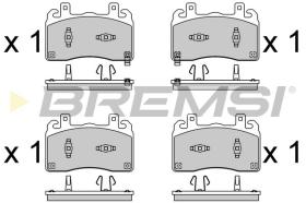 BREMSI BP4035 - PASTILLAS DE FRENO ALFA ROMEO