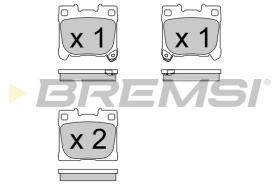 BREMSI BP4046 - PASTILLAS DE FRENO TOYOTA