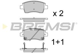 BREMSI BP4050 - PASTILLAS DE FRENO TOYOTA