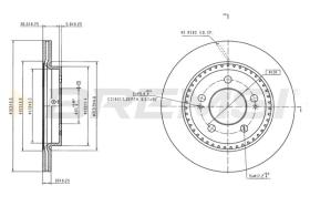 BREMSI CD7206V - DISCOS DE FRENO SSANGYONG