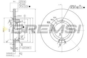 BREMSI CD7348S - DISCOS DE FRENO DR