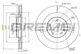 BREMSI CD7350V - DISCOS DE FRENO DR