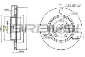BREMSI CD8791V - DISCOS DE FRENO SUZUKI