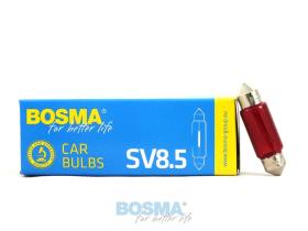 BOMBILLAS AUTOMOCION 502421RK - BOMBILLA 12V  5W SV8,5 10X36 RED