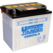 BATERIAS DE MOTO POWER THUNDER 0660351P - BAT.MOTO C60N24L-A CONVENCIONAL