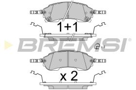 BREMSI BP4068 - PASTILLAS DE FRENO FORD USA