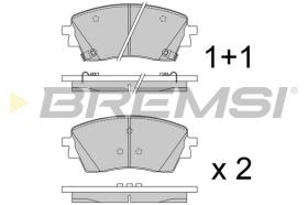 BREMSI BP4075 - PASTILLAS DE FRENO HYUNDAI