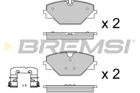 BREMSI BP4076 - PASTILLAS DE FRENO LAND ROVER