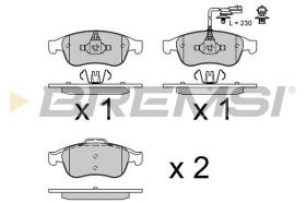 BREMSI BP4077 - PASTILLAS DE FRENO MERCEDES-BENZ, RENAULT