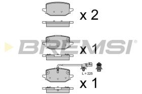 BREMSI BP4078 - PASTILLAS DE FRENO MERCEDES-BENZ, RENAULT