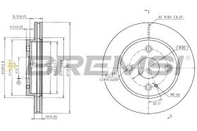 BREMSI CD6028V - DISCOS DE FRENO MAZDA
