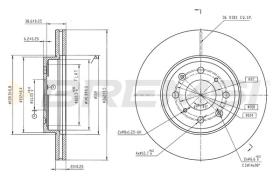 BREMSI CD6029V - DISCOS DE FRENO HONDA