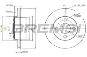 BREMSI CD6032V - DISCOS DE FRENO NISSAN