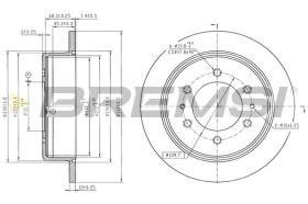 BREMSI CD6130S - DISCOS DE FRENO HUMMER