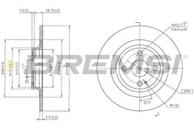 BREMSI CD6200S - DISCOS DE FRENO MAZDA
