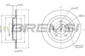 BREMSI CD6243S - DISCOS DE FRENO KIA, HYUNDAI