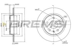 BREMSI CD6300S - DISCOS DE FRENO MG