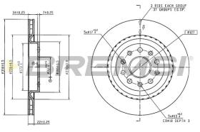 BREMSI CD6304S - DISCOS DE FRENO JEEP