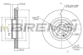 BREMSI CD6307V - DISCOS DE FRENO MERCEDES-BENZ