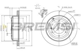 BREMSI CD6313V - DISCOS DE FRENO HYUNDAI