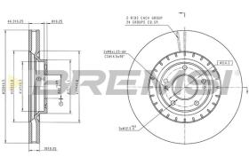 BREMSI CD6315V - DISCOS DE FRENO HYUNDAI